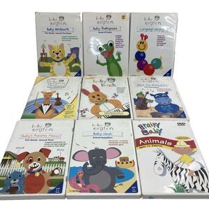 9 DVD Lot Baby Einstein Bach‎ Beethoven Orchestra Language Animals Shakespeare